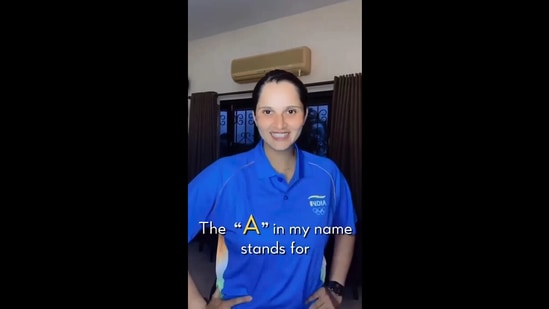 The image is taken from the video shared by Sania Mirza on Instagram.(Instagram/@mirzasaniar)