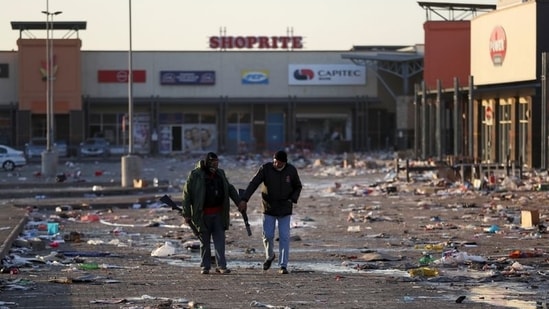 The looting and violence started off as a protest against the 15-month imprisonment of the former president of South Africa Jacob Zuma – also of Zulu descent, for contempt of court. (REUTERS/Siphiwe Sibeko)