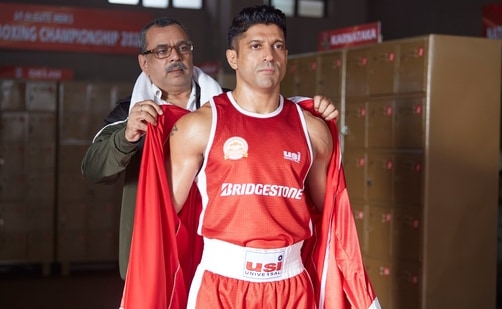 Toofaan movie review: Farhan Akhtar and Paresh Rawal in a still from the movie.