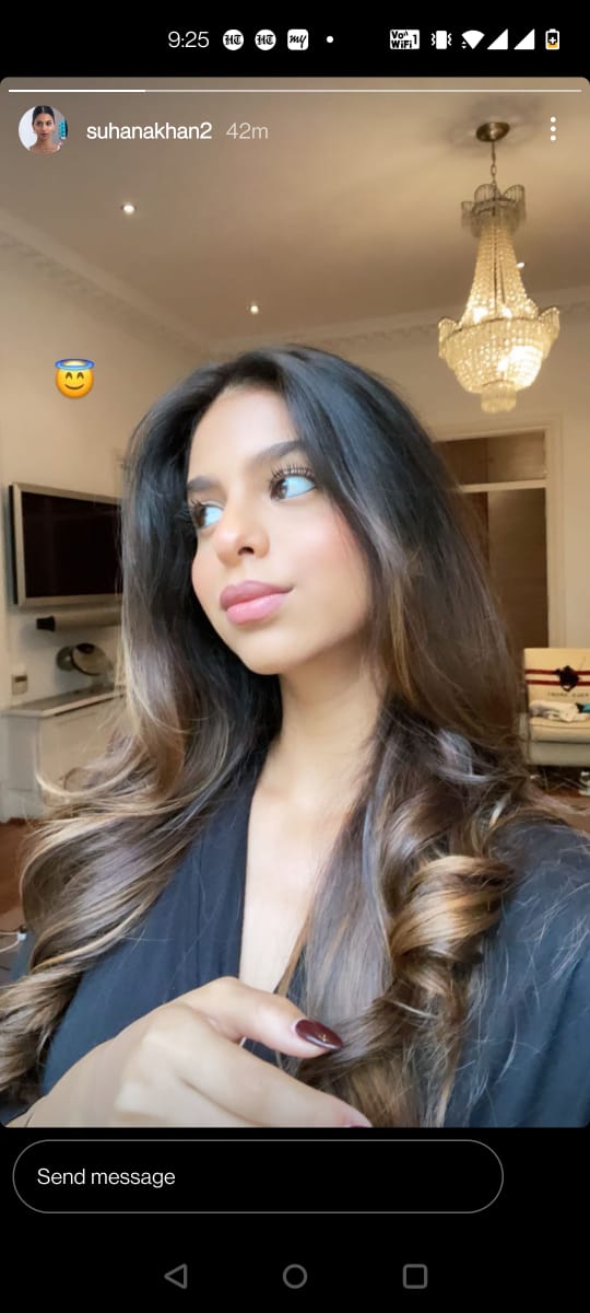 Suhana Khan's Instagram Story.