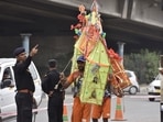 The ultimatum effectively ends any chance of the yatra, which attracts around 30 million pilgrims from many northern and northwestern states to Haridwar in Uttarakhand, where they collect water from the Ganga (gangajal) and take it back home, on foot or on cycles.(Sanjeev Verma/ Hindustan Times) The ultimatum effectively ends any chance of the yatra, which attracts around 30 million pilgrims from many northern and northwestern states to Haridwar in Uttarakhand, where they collect water from the Ganga (gangajal) and take it back home, on foot or on cycles.(Sanjeev Verma/ Hindustan Times)