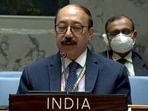 Foreign secretary Harsh Vardhan Shringla addresses told an UNSC meeting on protection of civilians in armed conflict there needs to be zero tolerance for terrorism .(File photo) Foreign secretary Harsh Vardhan Shringla addresses told an UNSC meeting on protection of civilians in armed conflict there needs to be zero tolerance for terrorism .(File photo)