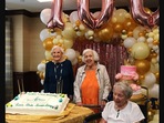 The image shows the three women celebrating their birthdays.