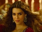 Kriti Sanon in a still from her first song from Mimi.