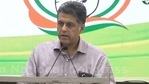 Congress leader Manish Tewari. Congress leader Manish Tewari.