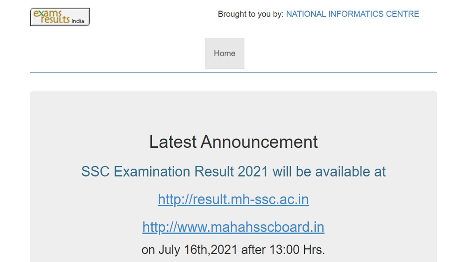 Maharashtra 10th SSC Result 2021 Live Updates: MSBSHSE Class 10 results out,link