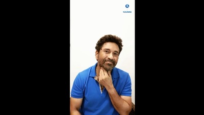 The image shows a look of Sachin Tendulkar from the video he shared. (Instagram/@sachintendulkar)