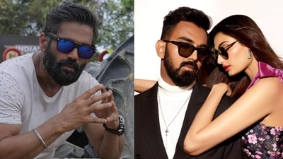 Suniel Shetty reacts to Athiya Shetty and KL Rahul's ad. Suniel Shetty reacts to Athiya Shetty and KL Rahul's ad.