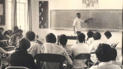 File photo of Stan Swamy during his tenure at Indian Social Insititute ( Indian Social Institute ) File photo of Stan Swamy during his tenure at Indian Social Insititute ( Indian Social Institute )