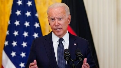President Joe Biden had previewed the new advisory on Thursday, telling reporters at the White House that the business environment in Hong Kong is “deteriorating” and could worsen. (AP) President Joe Biden had previewed the new advisory on Thursday, telling reporters at the White House that the business environment in Hong Kong is “deteriorating” and could worsen. (AP)