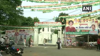 Posters and banners welcoming Congress general secretary Priyanka Gandhi Vadra, put up around party’s office in Lucknow. She is arriving in the city on Friday, on a three-day visit. (ANI) Posters and banners welcoming Congress general secretary Priyanka Gandhi Vadra, put up around party’s office in Lucknow. She is arriving in the city on Friday, on a three-day visit. (ANI)