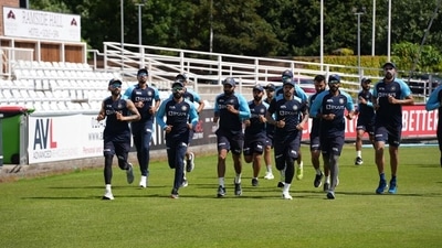 The Indian team training in Durham on Friday. (BCCI) The Indian team training in Durham on Friday. (BCCI)