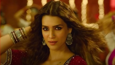 Kriti Sanon in a still from her first song from Mimi.