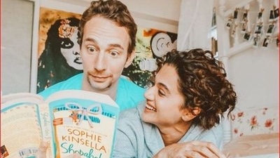 Taapsee Pannu with her boyfriend Mathias Boe.