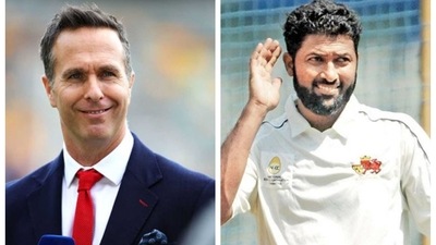 Michael Vaughan (L) tweeted after Wasim Jaffer (R) was named Odisha head coach Michael Vaughan (L) tweeted after Wasim Jaffer (R) was named Odisha head coach