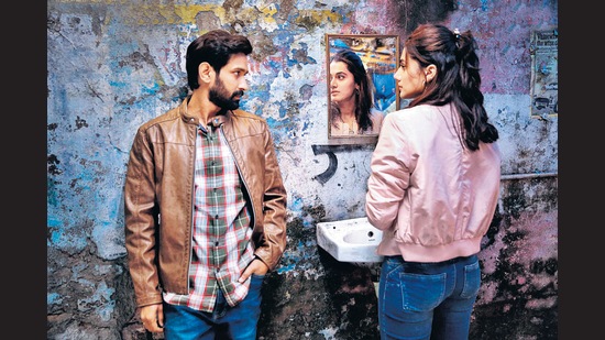 Taapsee Pannu and Vikrant Massey in Haseen Dillruba. Pannu responded with harsh adjectives to uncomplimentary reviews of the film.