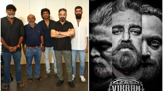 Vikram stars Kamal Haasan, Vijay Sethupathi and Fahadh Faasil. Vikram stars Kamal Haasan, Vijay Sethupathi and Fahadh Faasil.