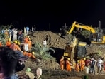 Nearly 40 people, who gathered around a 40-feet-deep well to watch the rescue of the 10-year-old boy in Lalpathar village, fell into it when its boundary wall gave in. Nearly 40 people, who gathered around a 40-feet-deep well to watch the rescue of the 10-year-old boy in Lalpathar village, fell into it when its boundary wall gave in.