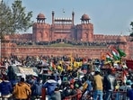 A group of farmers protesting the Centre’s agriculture laws stormed the Red Fort on January 26. A group of farmers protesting the Centre’s agriculture laws stormed the Red Fort on January 26.
