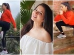 Bhagyashree does glute and leg toning exercise in new video, says fitness first(Instagram/@bhagyashree.online) Bhagyashree does glute and leg toning exercise in new video, says fitness first(Instagram/@bhagyashree.online)
