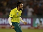 South Africa's Tabraiz Shamsi.(AP) South Africa's Tabraiz Shamsi.(AP)