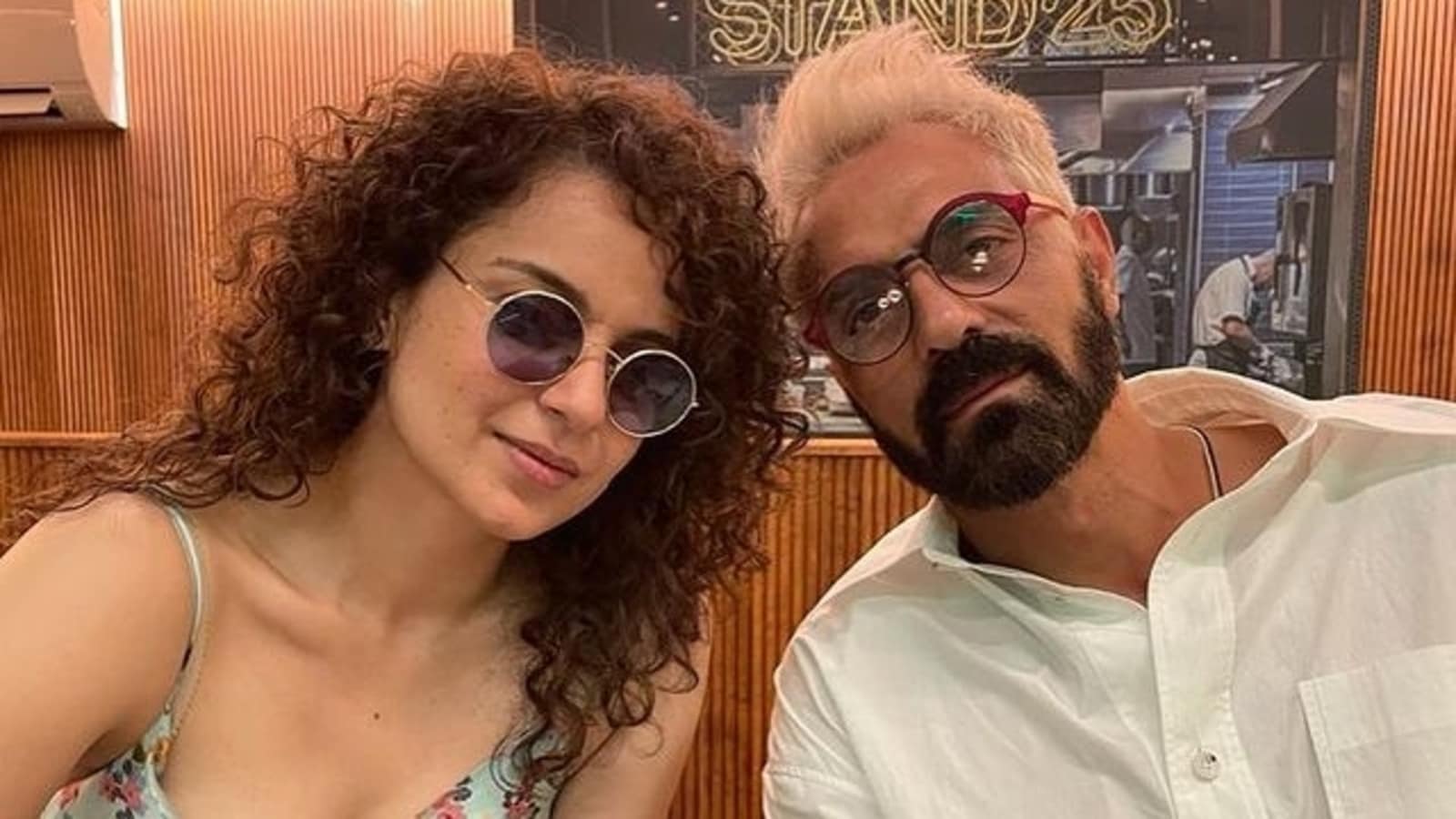 Arjun Rampal is &#39;sorry&#39; he had to crop behind-the-scenes picture with Kangana Ranaut from Dhaakad. Here is why | Bollywood - Hindustan Times