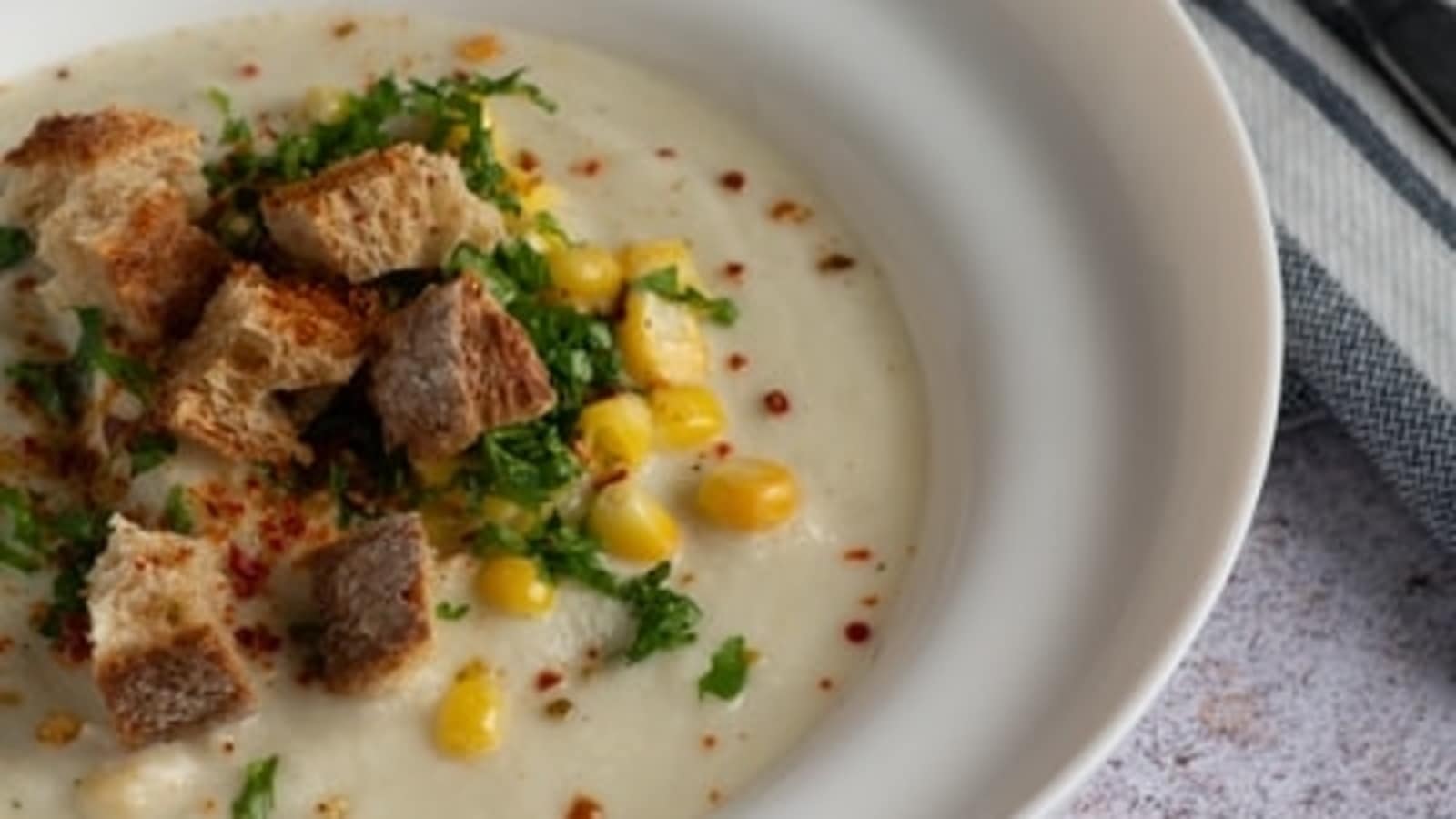 Check out chef Ranveer Brar's easy to make Sweet Corn Soup recipe