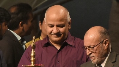Sisodia called the LG’s actions “murder of democracy” and violative of the Supreme Court judgment. (Burhaan Kinu/ Hindustan Times File Photo) Sisodia called the LG’s actions “murder of democracy” and violative of the Supreme Court judgment. (Burhaan Kinu/ Hindustan Times File Photo)