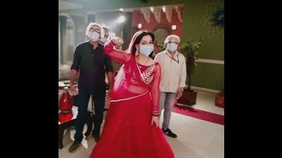 TV show makers such as those of Bhabi Ji Ghar Par Hai (above) are banking episodes in fear of a third wave of Covid-19. TV show makers such as those of Bhabi Ji Ghar Par Hai (above) are banking episodes in fear of a third wave of Covid-19.