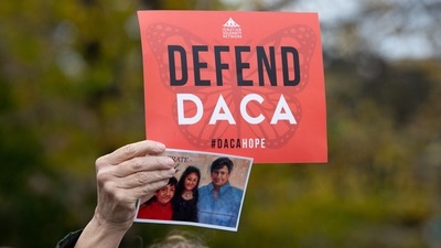 A US federal judge on July 16, 2021, dealt a fresh blow to an immigration program protecting undocumented migrants brought to the country as children, ruling it unlawful and blocking the enrollment of new applicants. In his ruling, Judge Andrew Hanen of the US District Court in Houston said former President Barack Obama exceeded his authority when he instituted DACA by executive order. (AFP) A US federal judge on July 16, 2021, dealt a fresh blow to an immigration program protecting undocumented migrants brought to the country as children, ruling it unlawful and blocking the enrollment of new applicants. In his ruling, Judge Andrew Hanen of the US District Court in Houston said former President Barack Obama exceeded his authority when he instituted DACA by executive order. (AFP)
