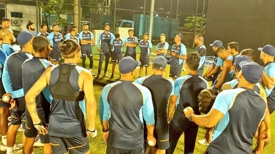 Indian team at a training session in Sri Lanka. (BCCI)
