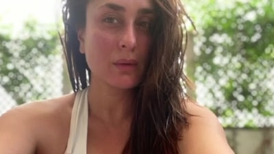 Kareena Kapoor shared a post-workout selfie. Kareena Kapoor shared a post-workout selfie.