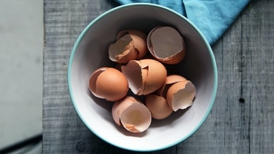 Egg Shells: The calcium in eggshells can promote nail growth. Crush a few eggshells till it turns into a fine powder, mix it with clear nail polish and apply. (Unsplash) Egg Shells: The calcium in eggshells can promote nail growth. Crush a few eggshells till it turns into a fine powder, mix it with clear nail polish and apply. (Unsplash)