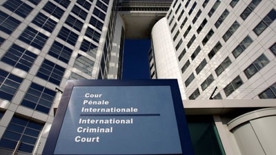 The entrance of the International Criminal Court (ICC) is seen in The Hague, Netherlands. (REUTERS/Jerry Lampen/File Photo)