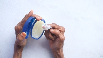 Vaseline Or Petroleum Jelly: Apply a thin coat of petroleum jelly on clean nails and leave it for 10 minutes before washing it off. (Unsplash) Vaseline Or Petroleum Jelly: Apply a thin coat of petroleum jelly on clean nails and leave it for 10 minutes before washing it off. (Unsplash)