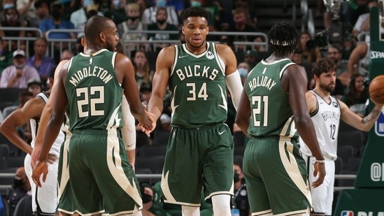 Khris Middleton’s 40-point heroics in Game 4 helped the Bucks tie the series up. (NBA.com)