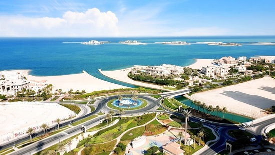 The Pearl: It is an artificial island spanning nearly four square kilometres.(Unsplash)