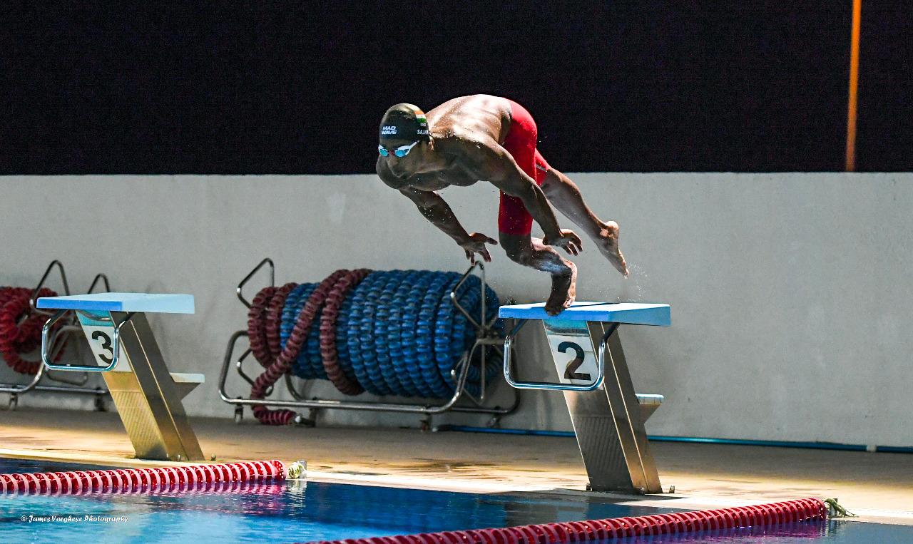 Taking off! Swimmer Sajan Prakash snapped while training in Dubai ahead of his departure to Japan for the Tokyo Olympics. Taking off! Swimmer Sajan Prakash snapped while training in Dubai ahead of his departure to Japan for the Tokyo Olympics.