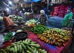 Prices of fruits and vegetables usually increase as monsoon covers the country, because of transportation and storage hurdles.(Sanchit Khanna/ Hindustan Times) Prices of fruits and vegetables usually increase as monsoon covers the country, because of transportation and storage hurdles.(Sanchit Khanna/ Hindustan Times)