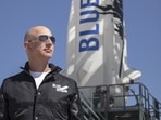 Jeff Bezos, founder of Blue Origin, at New Shepard's West Texas launch facility.(AFP File Photo) Jeff Bezos, founder of Blue Origin, at New Shepard's West Texas launch facility.(AFP File Photo)