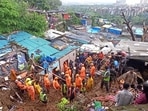 Several people were killed after a wall collapsed on some shanties in Chembur's Bharat Nagar area due to a landslide in Mumbai. Several people were killed after a wall collapsed on some shanties in Chembur's Bharat Nagar area due to a landslide in Mumbai.