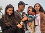 Arjun Rampal with his three kids -- Arik, Mahikaa and Myra. Arjun Rampal with his three kids -- Arik, Mahikaa and Myra.