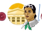 Google doodle for Kadambini Ganguly Google doodle for Kadambini Ganguly