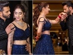 Rahul Vaidya and Disha Parmar look mesmerising in bespoke ensembles for post-wedding bash(Instagram/@dollyouup_bys) Rahul Vaidya and Disha Parmar look mesmerising in bespoke ensembles for post-wedding bash(Instagram/@dollyouup_bys)