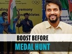 Anurag Thakur sees off India's Tokyo-bound athletes at Delhi airport Anurag Thakur sees off India's Tokyo-bound athletes at Delhi airport