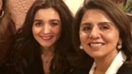Neetu Kapoor poses with Ranbir Kapoor's girlfriend, actor Alia Bhatt. Neetu Kapoor poses with Ranbir Kapoor's girlfriend, actor Alia Bhatt.