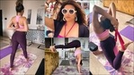 Shama Sikander nails Yoga exercises from Paschim Namaskarasana to half handstand(Instagram/shamasikander) Shama Sikander nails Yoga exercises from Paschim Namaskarasana to half handstand(Instagram/shamasikander)