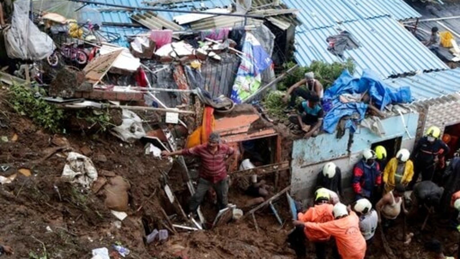 Mumbai rains: Rescue operations underway after wall collapses on shanties in Chembur, Vikhroli areas