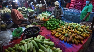 Prices of fruits and vegetables usually increase as monsoon covers the country, because of transportation and storage hurdles. (Sanchit Khanna/ Hindustan Times)