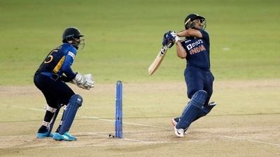 Ishan Kishan slammed a fifty on his debut during the 1st ODI against Sri Lanka in Colombo (REUTERS)